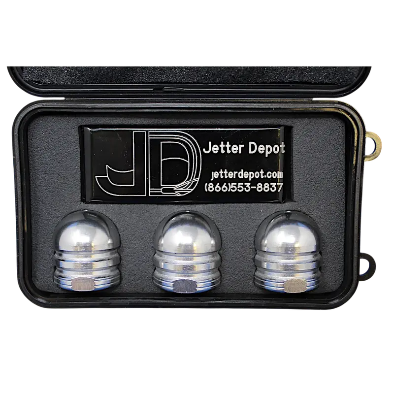 1/2-Inch Trio-F Double-Groove Nozzle Kit (3-Pack) with Carry Case and Tip Cleaner