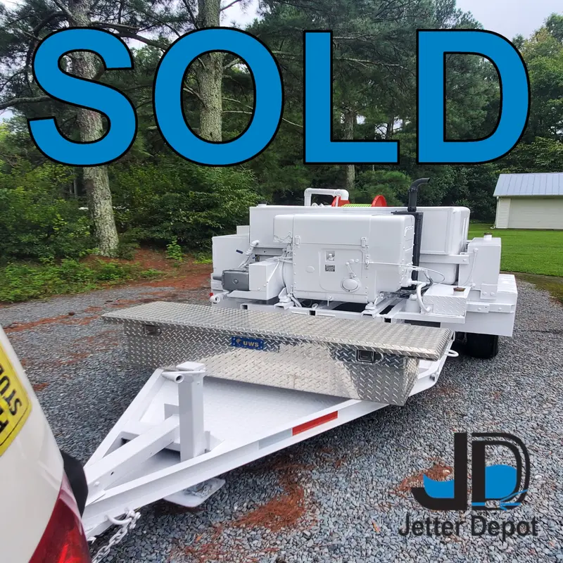 2001 U.S. Jetting 4018-300 Trailer-Mounted High-Pressure Cleaning System