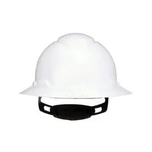3M SecureFit CHH-FB-R-W6-SL Full-Brim Safety Hard Hat – Non-Vented, White, Class C & G Rated