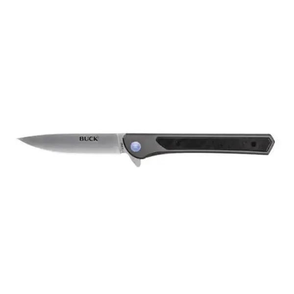 ACE 13245 Locking Folding Knife – 3.6-Inch Stainless Steel Blade with Gray Aluminum Handle
