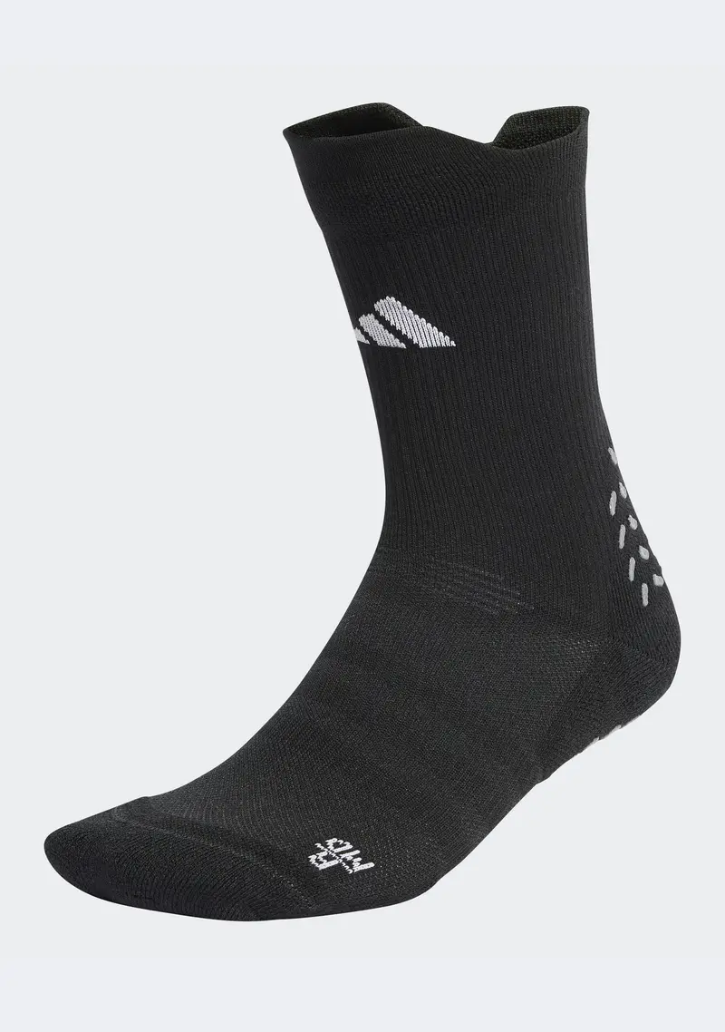adidas Football GRIP Cushioned Crew Socks for Men – Black