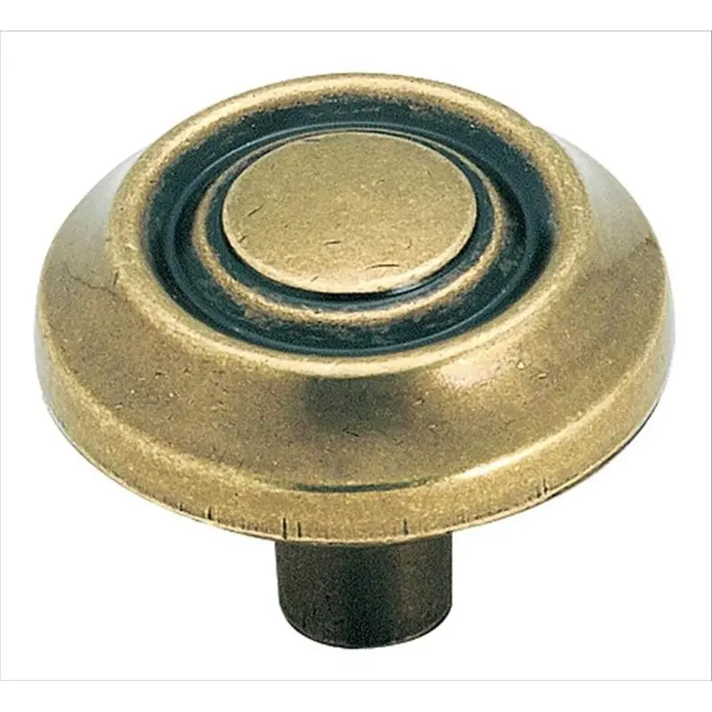 Amerock BP3423BB Everyday Heritage Cabinet Knob – 1.25″ Length, Burnished Brass Zinc Finish