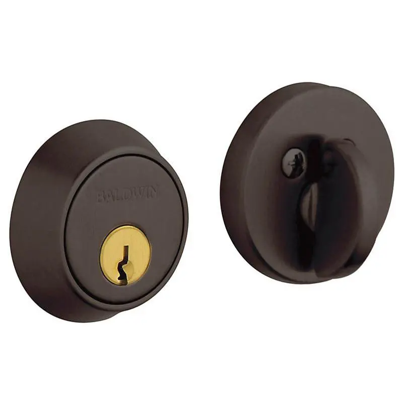 Baldwin 8041 Single-Cylinder Deadbolt – Residential Security Lock with Adjustable Latch
