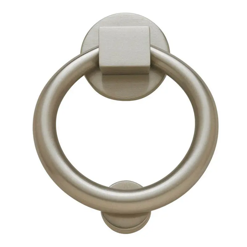 BALDWIN Estate Ring Knocker – Classic Brass Door Knocking Hardware, 5.5-Inch Height