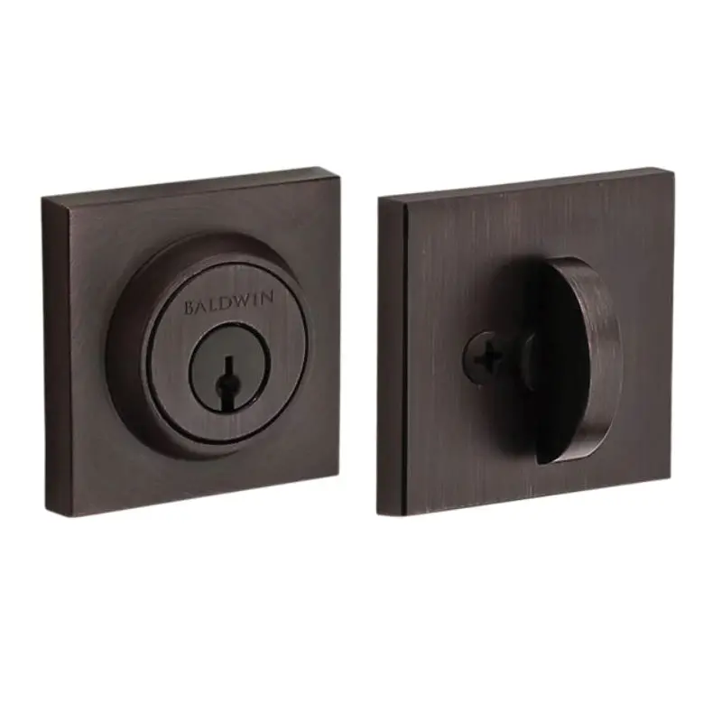 Baldwin SC.CSD Double-Cylinder Deadbolt with Reversible Latch Mechanism