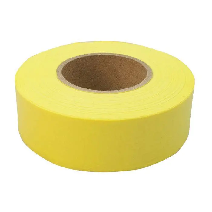 C.H. Hanson 17020 High-Visibility Flagging Tape – Weather-Resistant, 1″ Width, 1000′ Roll