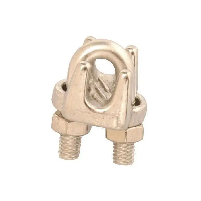 Campbell Wire Rope Clip – Stainless Steel, Polished Finish, Fits 1/8-Inch Diameter Cables