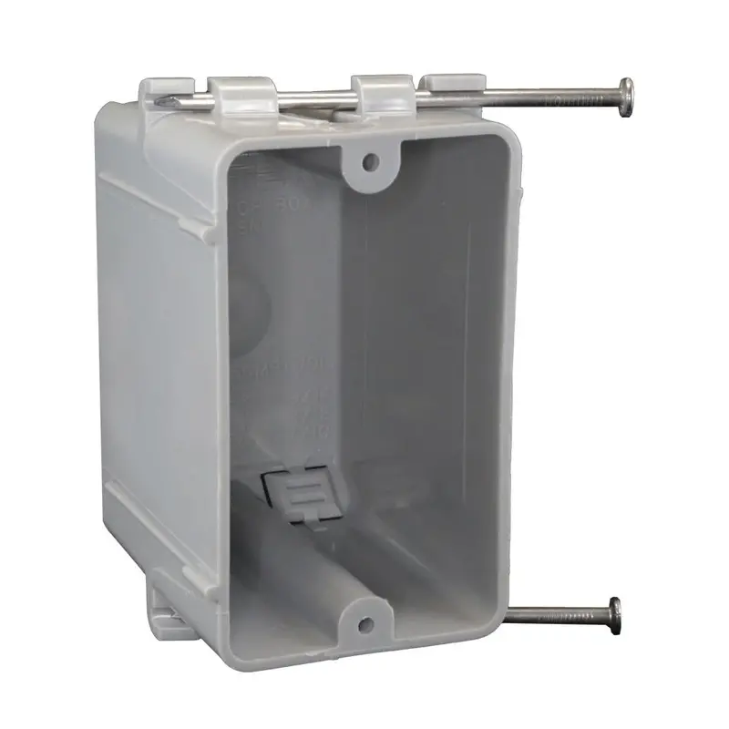 CANTEX EZ BOX EZ18SNWV 1-Gang 4-Knockout Box – 18 cu in, PVC Housing
