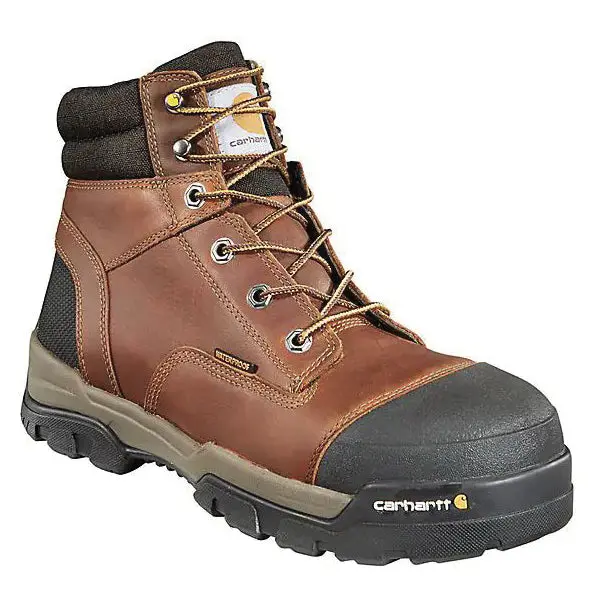 Carhartt CME6355 Men’s Ground Force Work Boots – Steel-Toe, Slip-Resistant, Waterproof Composite Safety Toe
