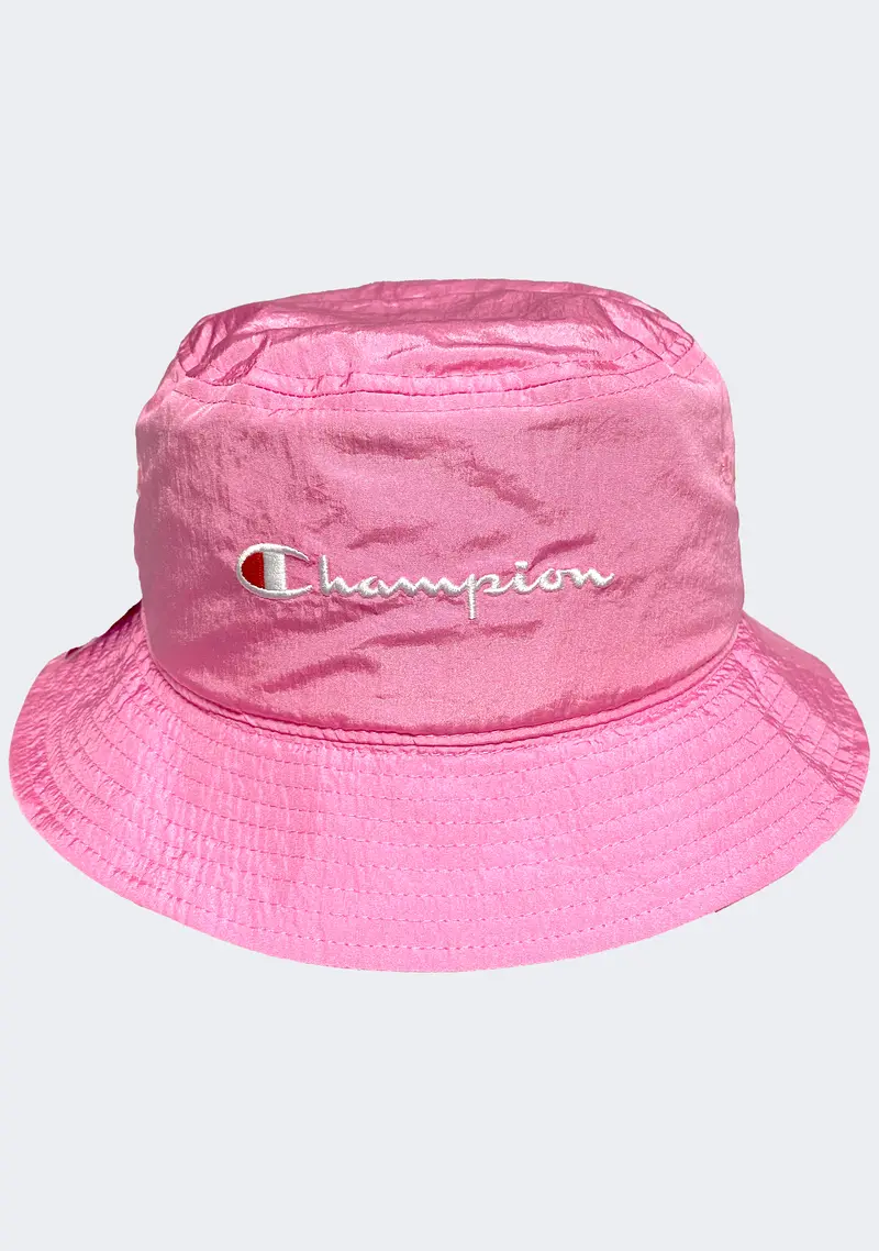 Champion Nylon Bucket Hat in Soft Pink