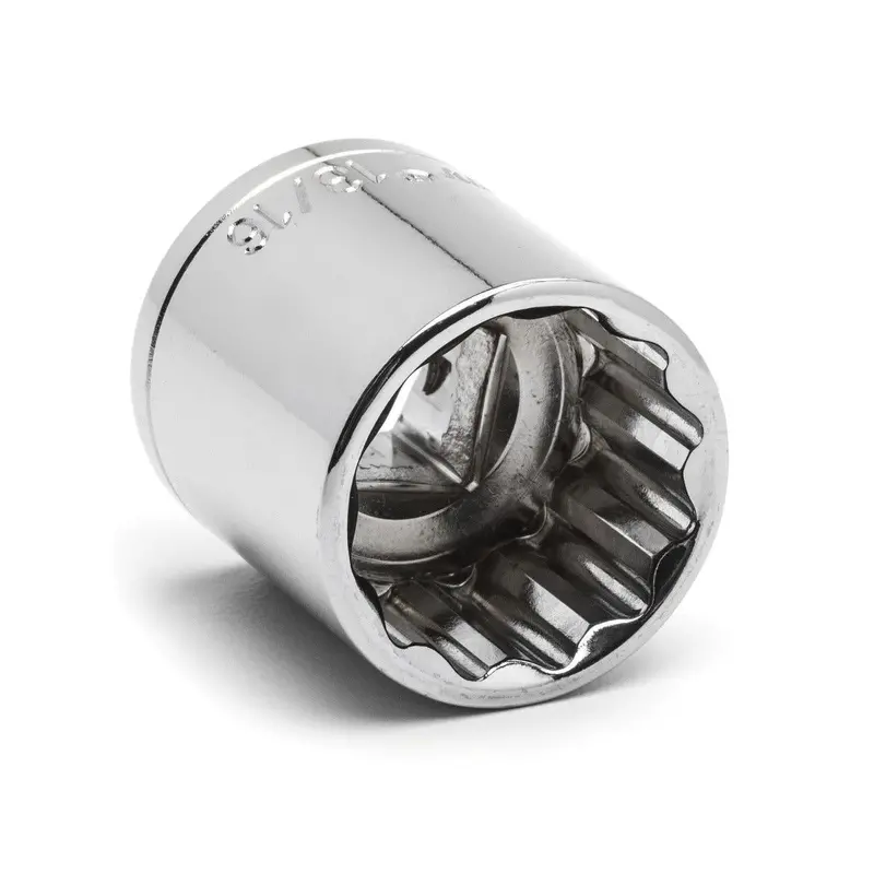 Crescent CDS53N Standard-Depth Socket – 7/16″ Imperial Size, 1/2″ Drive, 12-Point for Fastener Access in Confined Areas