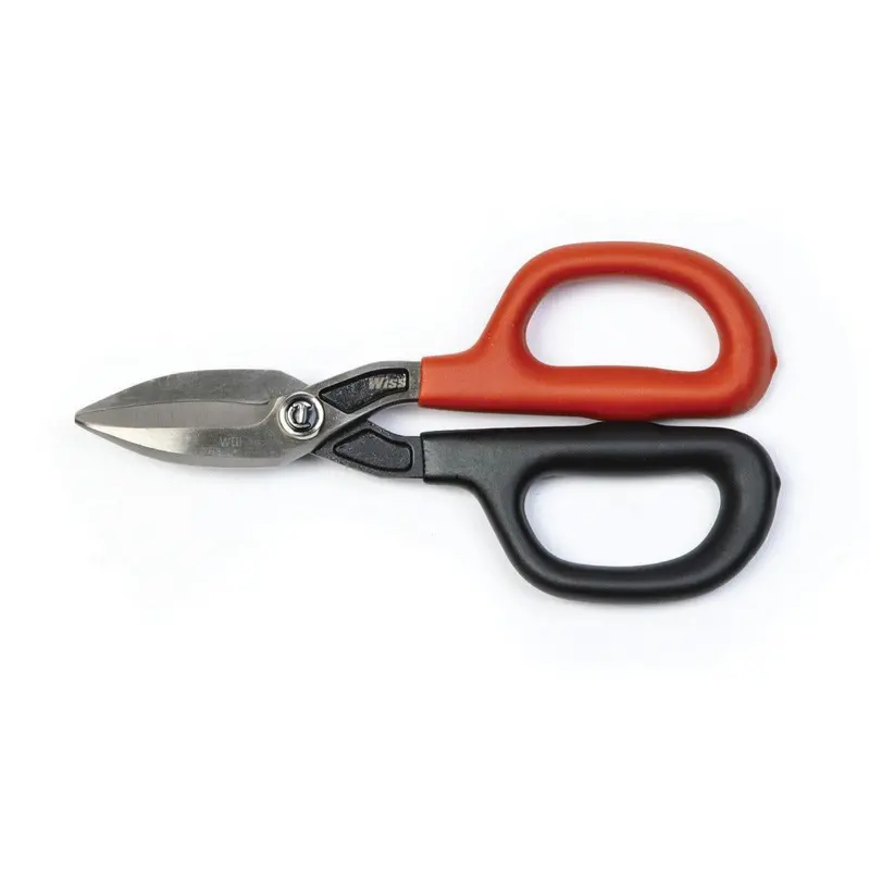 Crescent Wiss WDF7S Straight-Cut Tinner Snips – 1.62″ Cutting Length, Steel Blades, Ergonomic Handle
