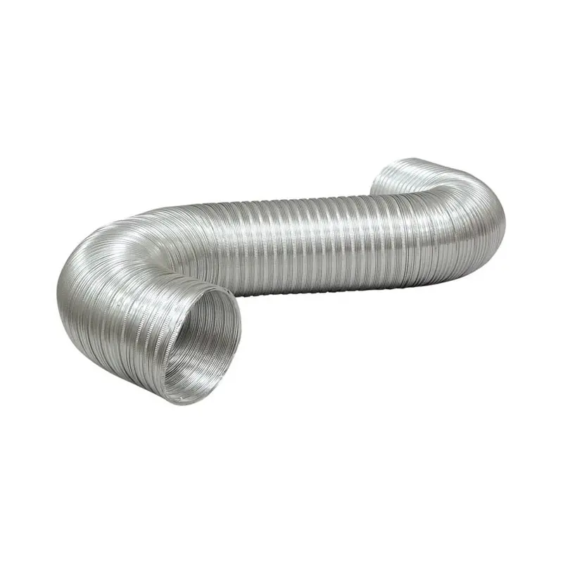 Deflecto A088/4 Semi-Rigid Flexible Duct – 8″ Diameter, 8 ft Length, Aluminum, Class 0 Rated
