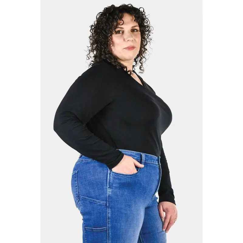 Dovetail GO TO Long-Sleeve T-Shirt – Medium, Black, 100% Cotton