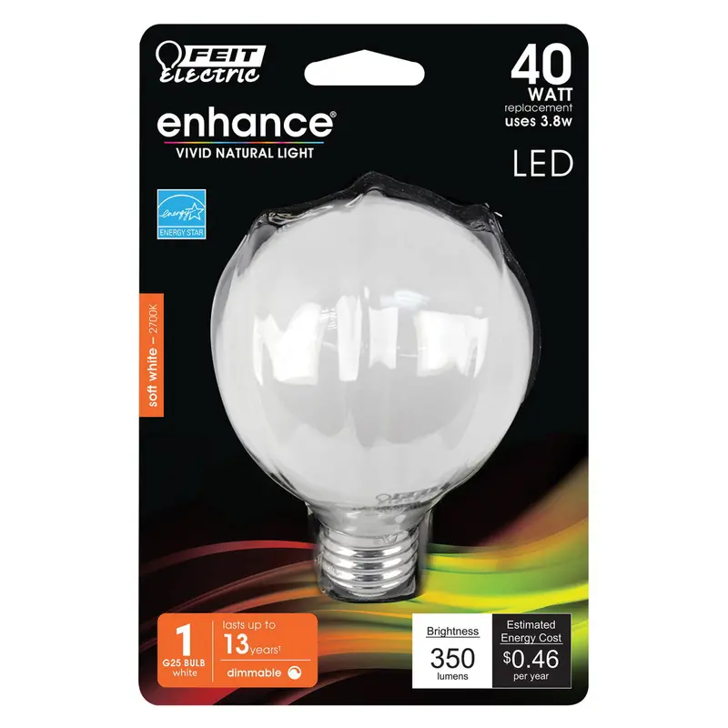 FEIT Electric BPG25 LED Replacement Bulb – Enhanced Brightness and Efficiency