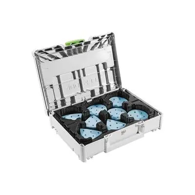 FESTOOL 578196 Granat Abrasive Systainer – 396×296 mm, Multi-Grit Set (P60–P180)