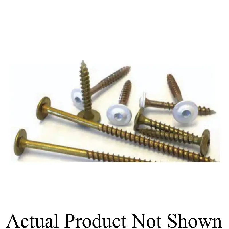 GRK Fasteners Low-Profile Cabinet Screw – Star Drive, Washer Head, 1-1/4″, Climatek-Coated