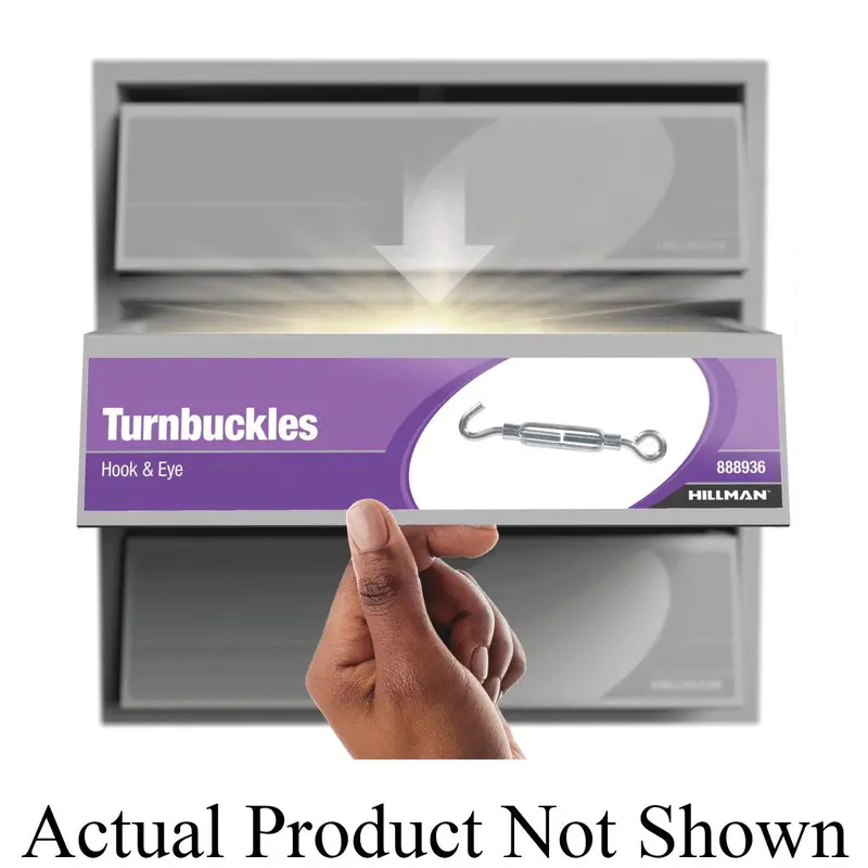 Hardware Essentials 321884 Hook-to-Eye Turnbuckle – 5/16-11 Thread, 130 lb Working Load, 8.875″ Retracted