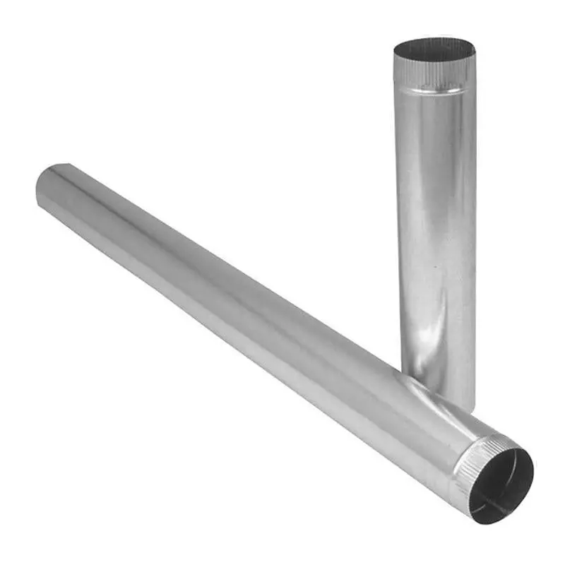 Imperial GV0359-A 4-Inch Galvanized Round Steel Pipe – 28-Gauge, Corrosion-Resistant Tubing