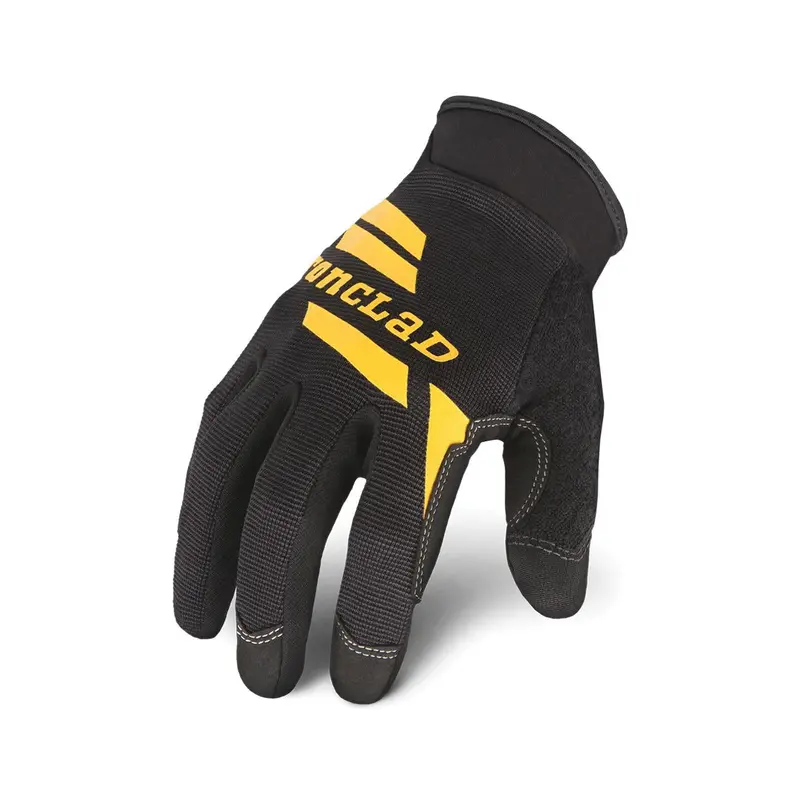 Ironclad WORKCREW Compression-Cuff Work Gloves – Men’s Large, Black, Durable Protection