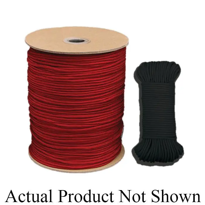 Koch Industries 5550336 Paracord – 100-Foot Red Braided Nylon Rope, 7-Strand Core