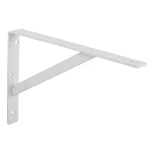 KV 208WH300 Super-Duty L-Bracket – 1-3/16″ Wide × 8″ High, Cold-Rolled Steel, White Wall Mount