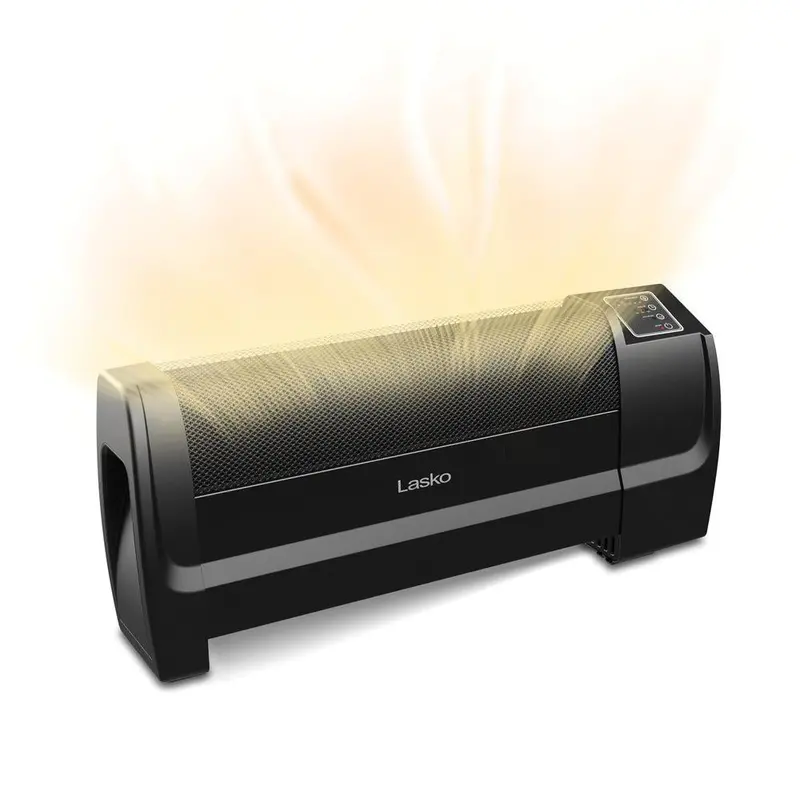 Lasko Low-Profile Heater – Slim Electronic Display Model, 11.9″H x 28.14″W x 5.11″D, Efficient Warmth