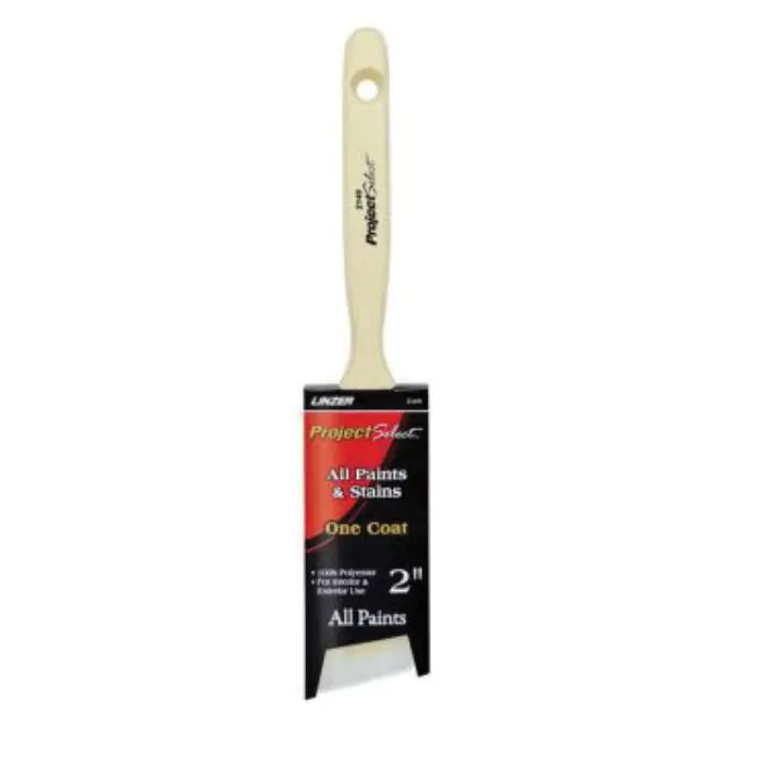 Linzar 2140-1.5 Paint Brush – 1.5″ Synthetic Bristle Brush for Detail Work and Trim Painting