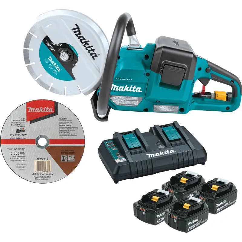 Makita Brushless Power Cutter Kit – 18V Lithium-Ion, 3.5-Inch Cutting Capacity, Includes 5Ah Battery