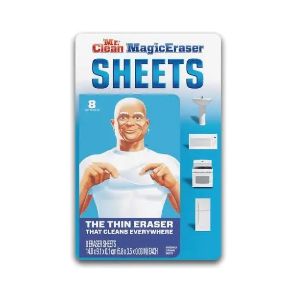 Mr. Clean Magic Eraser Sheets – Pre-Cut Cleaning Pads, 5.8 in × 3.5 in