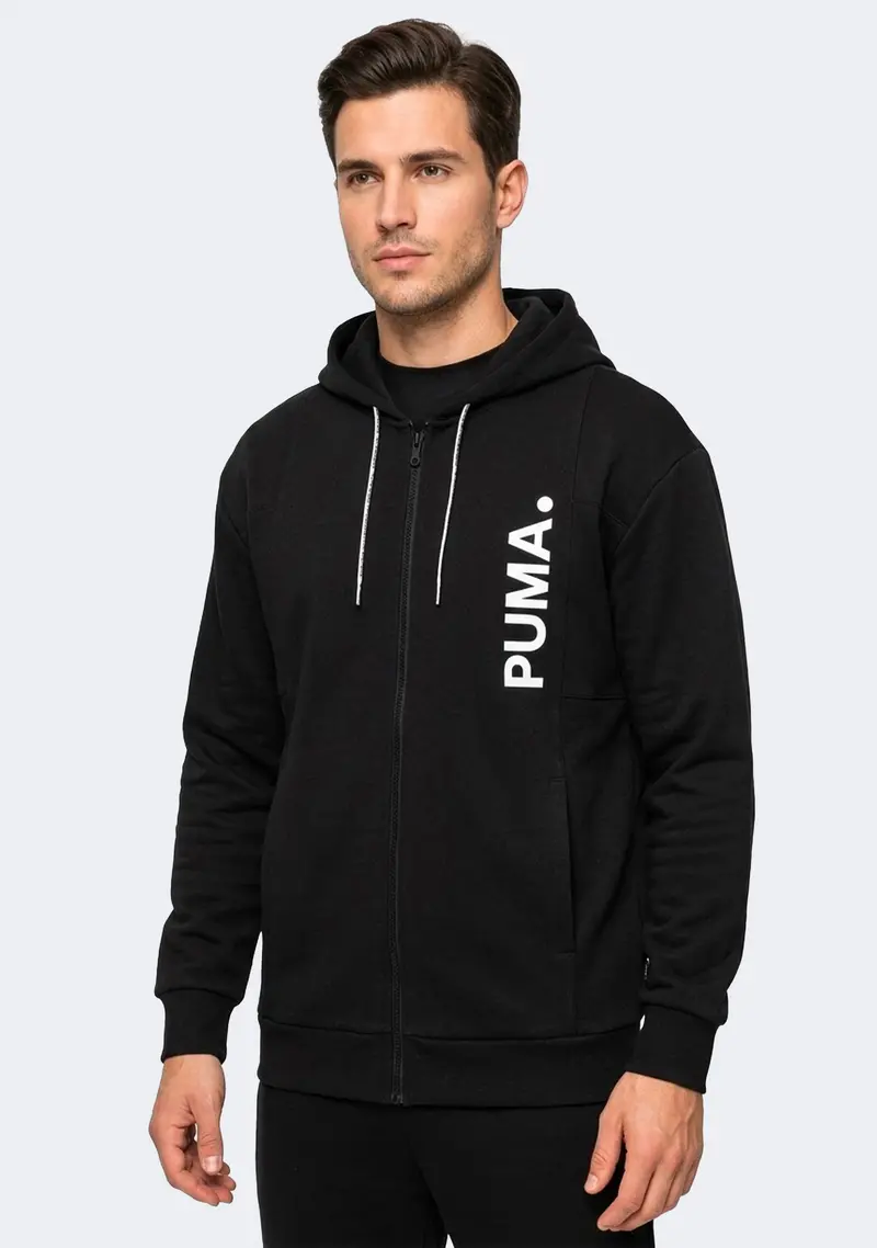 Puma Epoch Full-Zip Hoodie for Men – Black