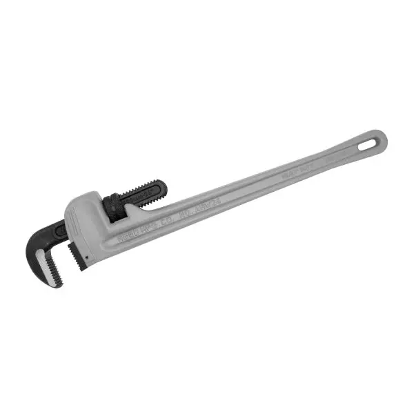 Reed 24″ Heavy-Duty Pipe Wrench – Aluminum/Steel Jaw, Adjustable 1/4″–3″ Capacity