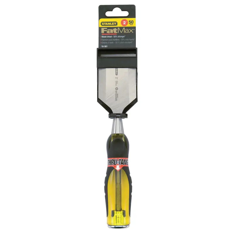STANLEY FATMAX Thru-Tang Wood Chisel – 2-Inch Blade, Carbon Alloy Steel, 9-Inch Overall Length