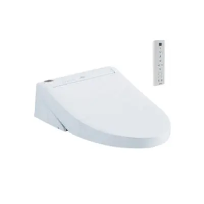 TOTO SW3084#01 Elongated Closed-Front Bidet Seat – Cotton-Finish Plastic, Universal Fit