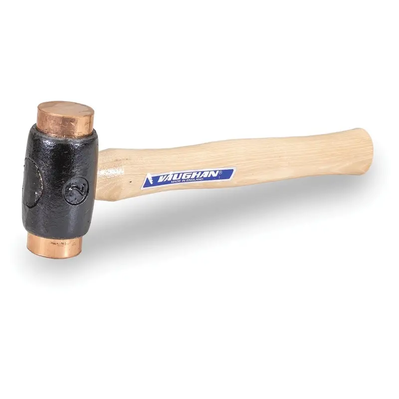 Vaughan Copper-Iron Dead Blow Hammer – 2.75 lb, 1-1/2″ Face, Hardwood Handle