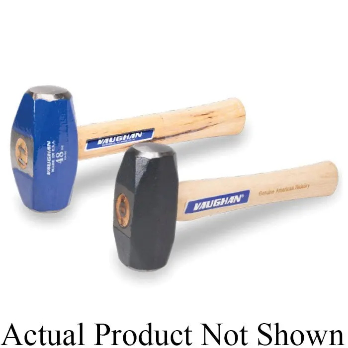 VAUGHAN Hand Drilling Hammer – 2 lb Carbon Steel Head, Hickory Handle for Masonry & Framing