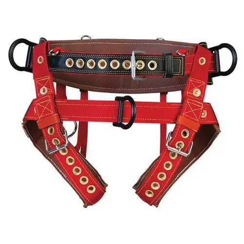 WEAVER LEATHER Floating Dee Ring with Leg Strap – WLC-530 Series, Aluminum/Leather/Nylon