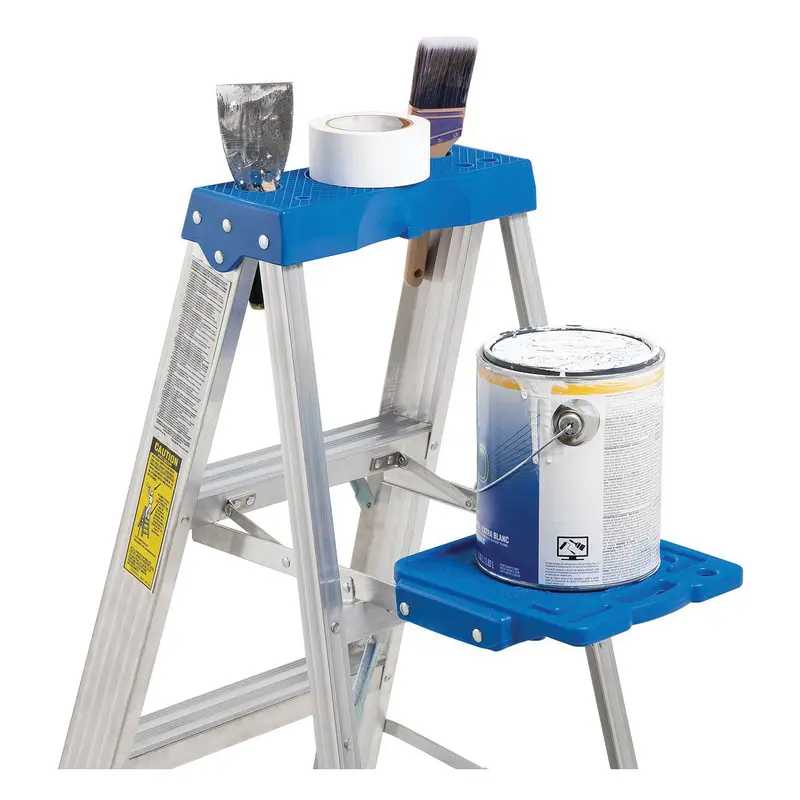 Werner 364 Step Ladder – Aluminum, 4-Step, Type I Duty Rating, 300-Lb Capacity