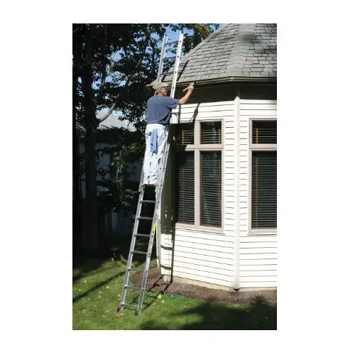 Werner D1216-2 Aluminum Extension Ladder, 16-Foot Fully Extended Height