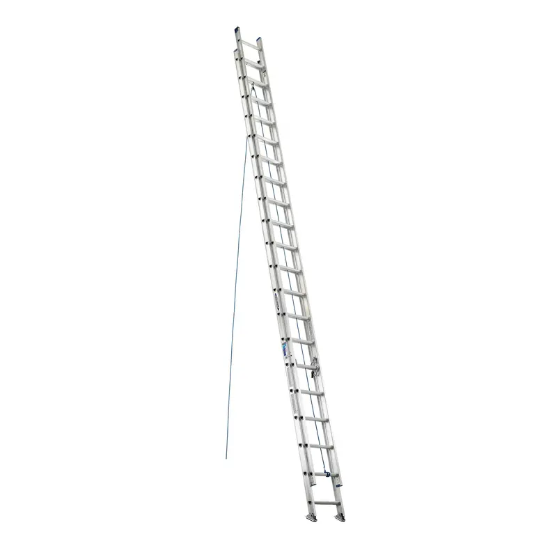 Werner D1340-2 Aluminum Multi-Section Extension Ladder – 250 lb Capacity, D-Rung Design