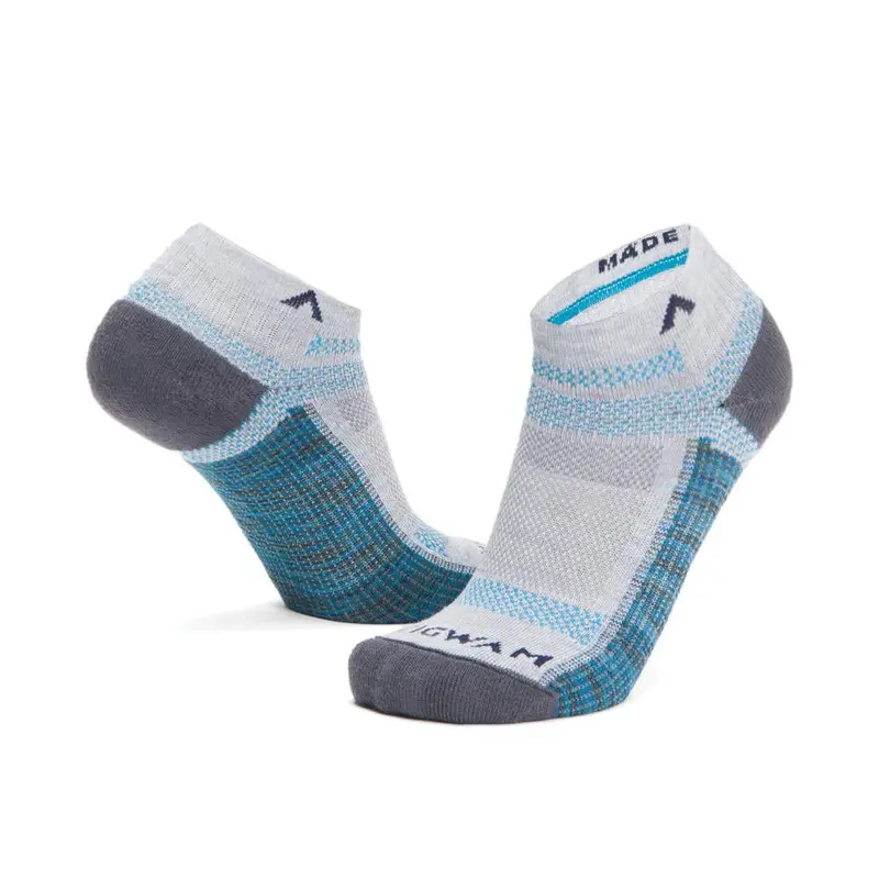 Wigwam F628179DLG Low-Cut Running Socks – Size L, Moisture-Wicking Blend (Polyester/Nylon/Spandex/Tencel/X2O Acrylic)