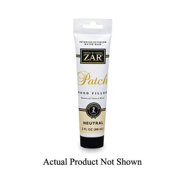 ZAR Red Oak Wood Filler Tube – 3 oz, 56 cu in Coverage, Sandable & Stainable Patch Compound