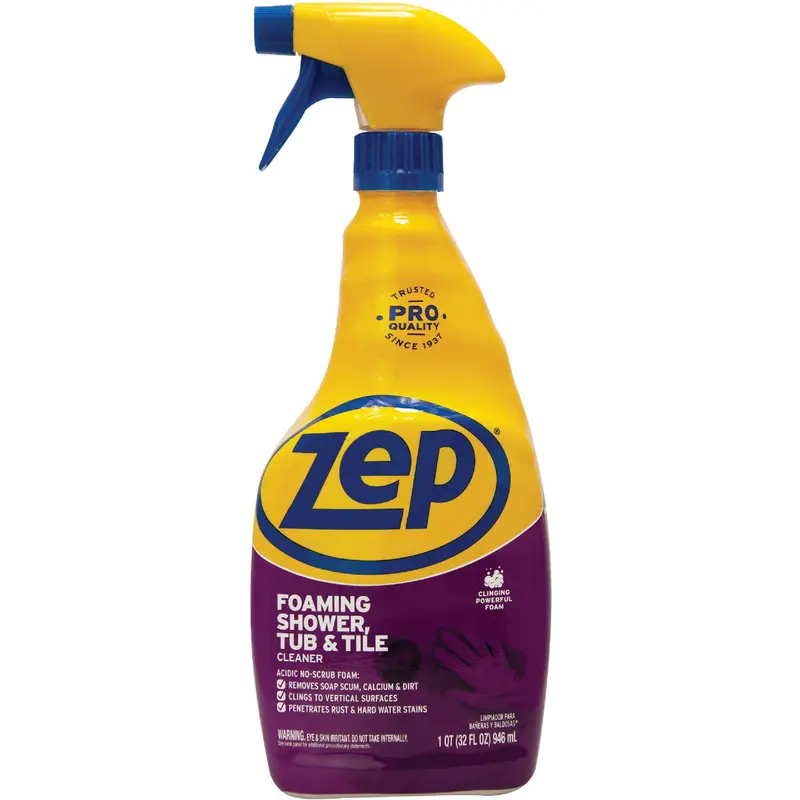 Zep Foaming Bathroom Cleaner For Tub And Tile – 32-Ounce Bottle 1