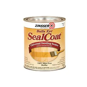 ZINSSER® BULLS-EYE SEALCOAT Sanding Sealer – Fast-Drying, Pore-Filling Primer for Wood Finishing