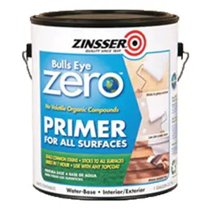 Zinsser Bulls Eye Zero 249020 Water-Based Primer & Sealer – Low-VOC, 1-Gallon Container