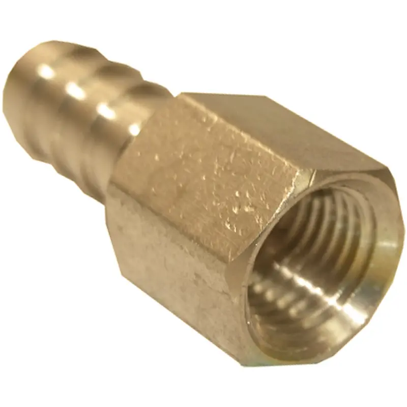 Lasco Brass Hose Barb Adapter – 1/4-Inch Female Pipe Thread To 5/16-Inch Id 1